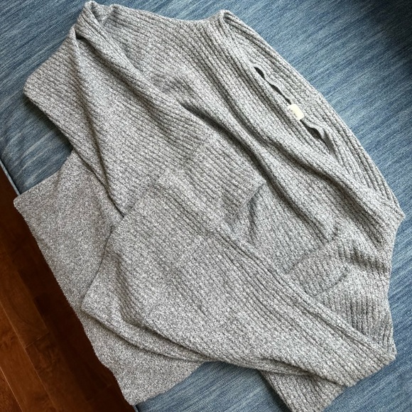 Free People Crazy On You Cropped Thermal Grey Small - Picture 8 of 8